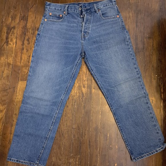 GAP/Cone denim Cropped Straight Jeans - Picture 1 of 6